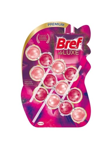 WC valiklis - gaiviklis Bref Delux magnolia 3x50g