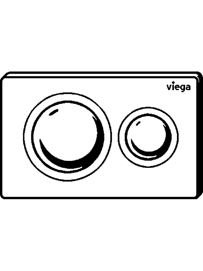 WC klavišas Viega Prevista, Visign For Style 20, chromas 2