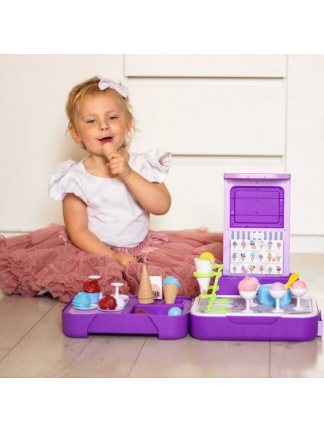 WOOPIE lagaminas su ledais 3in1 virtuvės parduotuvė Nešiojama ledainė 62 vnt. 1 WOOPIE lagaminas su ledais 3in1 virtuvės parduotuvė Nešiojama ledainė 62 vnt. 1