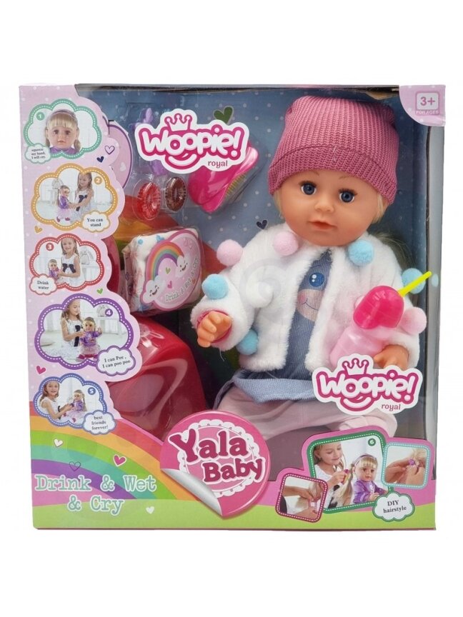 WOOPIE ROYAL interaktyvi lėlė Zosia kepurėje 43 cm + priedai. WOOPIE ROYAL interaktyvi lėlė Zosia kepurėje 43 cm + priedai.