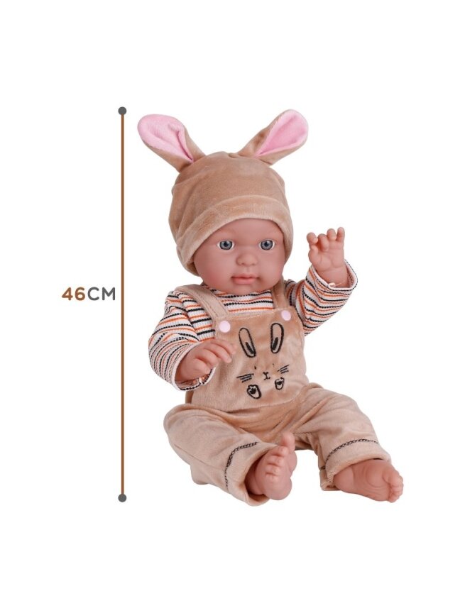WOOPIE ROYAL Lėlė Doll in Bunny Clothes 46 cm 4