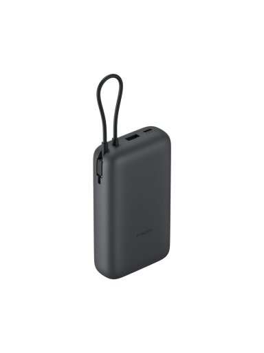 Xiaomi Power Bank 20000mAh (Integrated Cable), Dark Gray