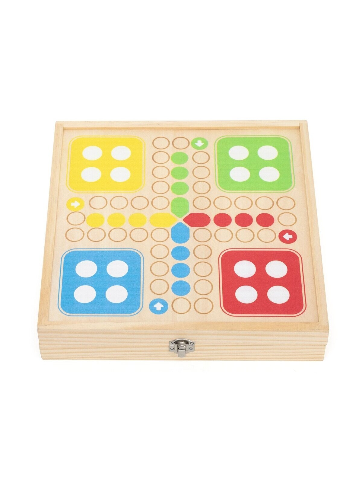 Žaidimų stalas vaikams medinis 4-in-1 ledo ritulys, kerlingas, boulingas ir Ludo 10