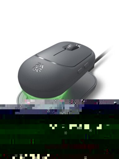 ZAGG-Promouse- Wireless Mouse & Wireless Charge Pad-Charcoal