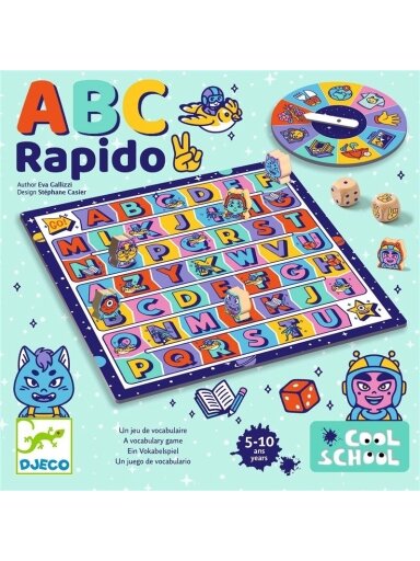 Žaidimas Djeco Cool school ABC rapido DJ08583