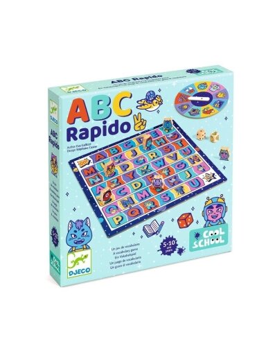 Žaidimas Djeco Cool school ABC rapido DJ08583