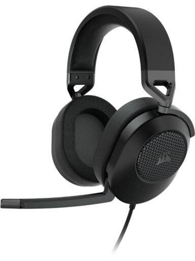 Žaidimų ausinės Corsair HS65 SURROUND juodos