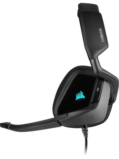 Žaidimų ausinės Corsair VOID Elite RGB, juodos