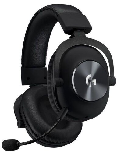 Žaidimų ausinės Logitech Pro X, juodos
