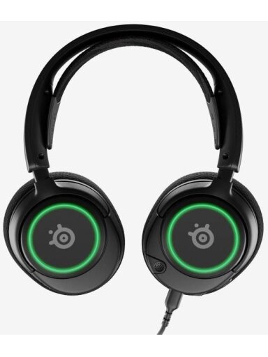 Žaidimų ausinės on-ear Steelseries Arctis Nova, juodos