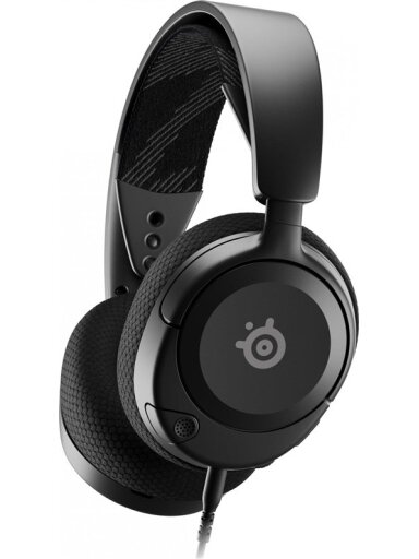 Žaidimų ausinės su lankeliu, Steelseries Arctis Nova, juodos