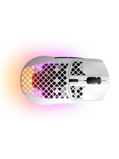Žaidimų pelė Steelseries Aerox 3, balta