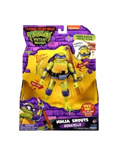 Žaislinė figūrėlė Ninja Shouts Donatello 83352