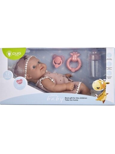 Žaislinė lėlė kūdikis, su priedais, 30 cm, ZJA215301