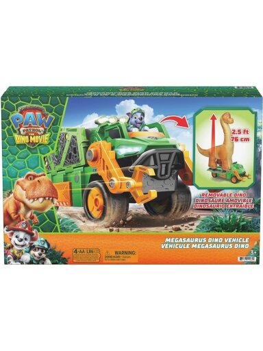 ŽAISLINĖ PAW PATROL TRANSPORTO PRIEMONĖ MEGASAURUS
