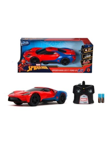 Žaislinis automobilis Jada Toys SpiderMan 2017 Ford GT Žaislinis automobilis Jada Toys SpiderMan 2017 Ford GT