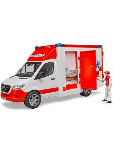 Žaislinis greitosios pagalbos automobilis Bruder Ambulance