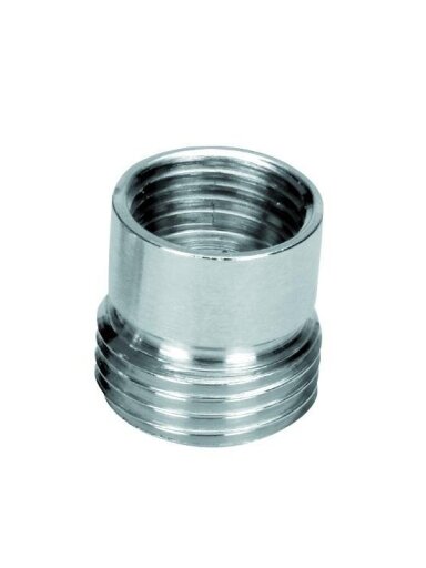 Žalvarinis chromuotas perėjimas 1/2"X3/4", vidinis/išorinis