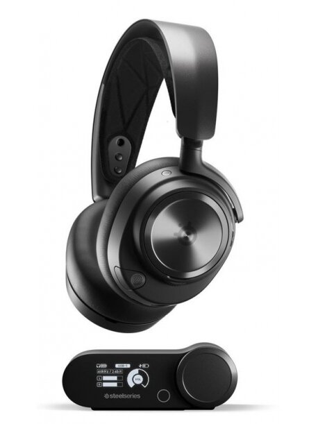 Žaidimų ausinės Steelseries Arctis Nova Pro, juodos
