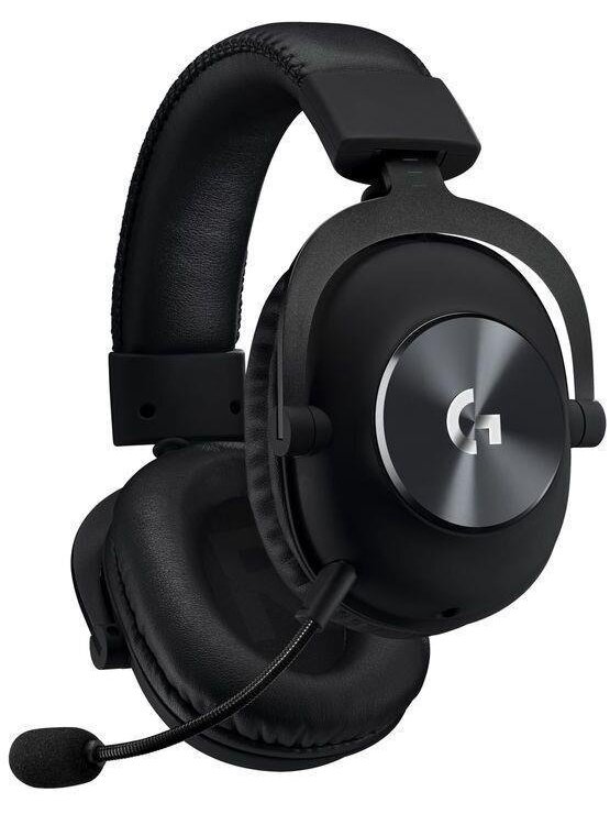 Žaidimų ausinės Logitech Pro X, juodos