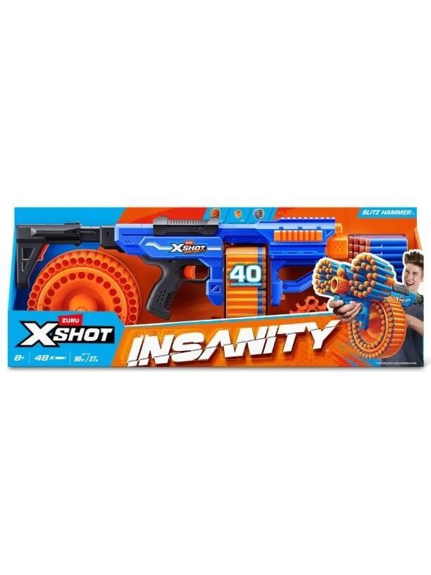 ŽAISLINIS ŠAUTUVAS XSHOT INSANITY BLITZ HAMMER 1 ŽAISLINIS ŠAUTUVAS XSHOT INSANITY BLITZ HAMMER 1
