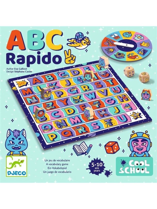 Žaidimas Djeco Cool school ABC rapido DJ08583 1 Žaidimas Djeco Cool school ABC rapido DJ08583 1
