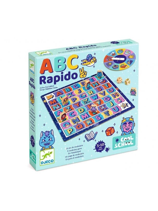 Žaidimas Djeco Cool school ABC rapido DJ08583