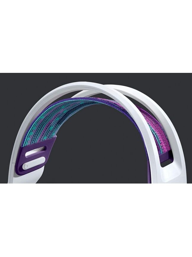 Žaidimų ausinės Logitech G733, baltos 1 Žaidimų ausinės Logitech G733, baltos 1