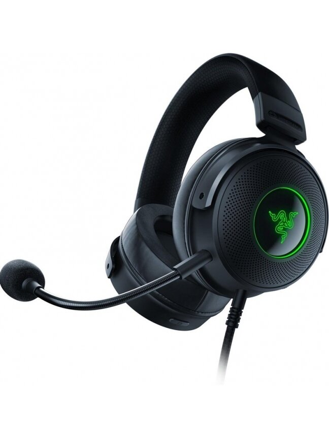 Žaidimų ausinės Razer Kraken V3 HyperSense, juodos