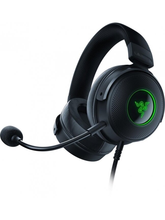 Žaidimų ausinės Razer Kraken V3, juodos Žaidimų ausinės Razer Kraken V3, juodos
