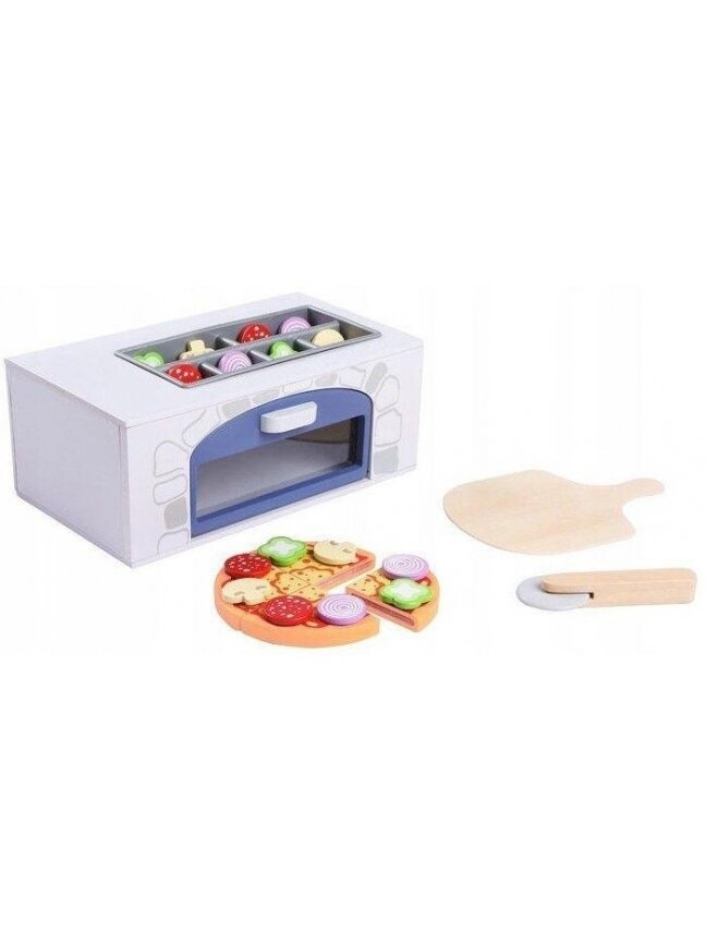 Žaislinė buitinė technika, picerija EcoToys, balta/pilka 1 Žaislinė buitinė technika, picerija EcoToys, balta/pilka 1