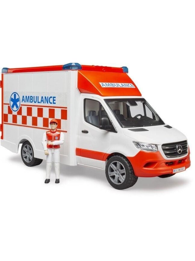 Žaislinis greitosios pagalbos automobilis Bruder Ambulance 1 Žaislinis greitosios pagalbos automobilis Bruder Ambulance 1