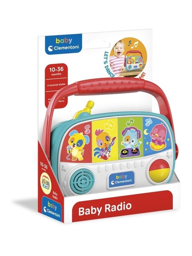 Žaislinis kūdikių radijas Baby Clementoni 17459 1 Žaislinis kūdikių radijas Baby Clementoni 17459 1