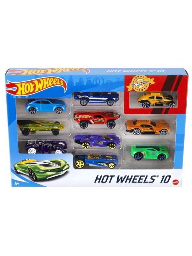 Žaislinis mašinėlių rinkinys Hot Wheels 54886, 10vnt. Žaislinis mašinėlių rinkinys Hot Wheels 54886, 10vnt.