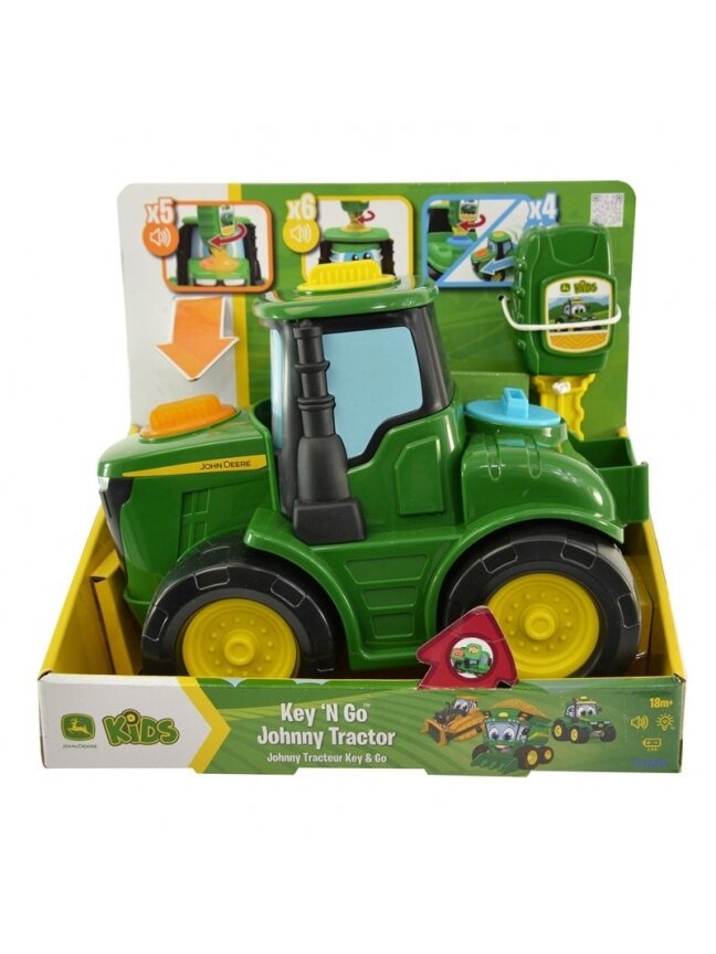 Žaislinis traktorius John Deere KEY N GO JOHNNY 47500 1 Žaislinis traktorius John Deere KEY N GO JOHNNY 47500 1