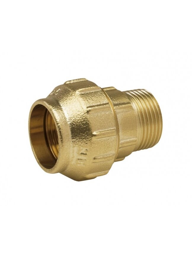Žalvarinė jungtis, Arco 45032, 1" x 32 mm, išor. sriegis Žalvarinė jungtis, Arco 45032, 1" x 32 mm, išor. sriegis