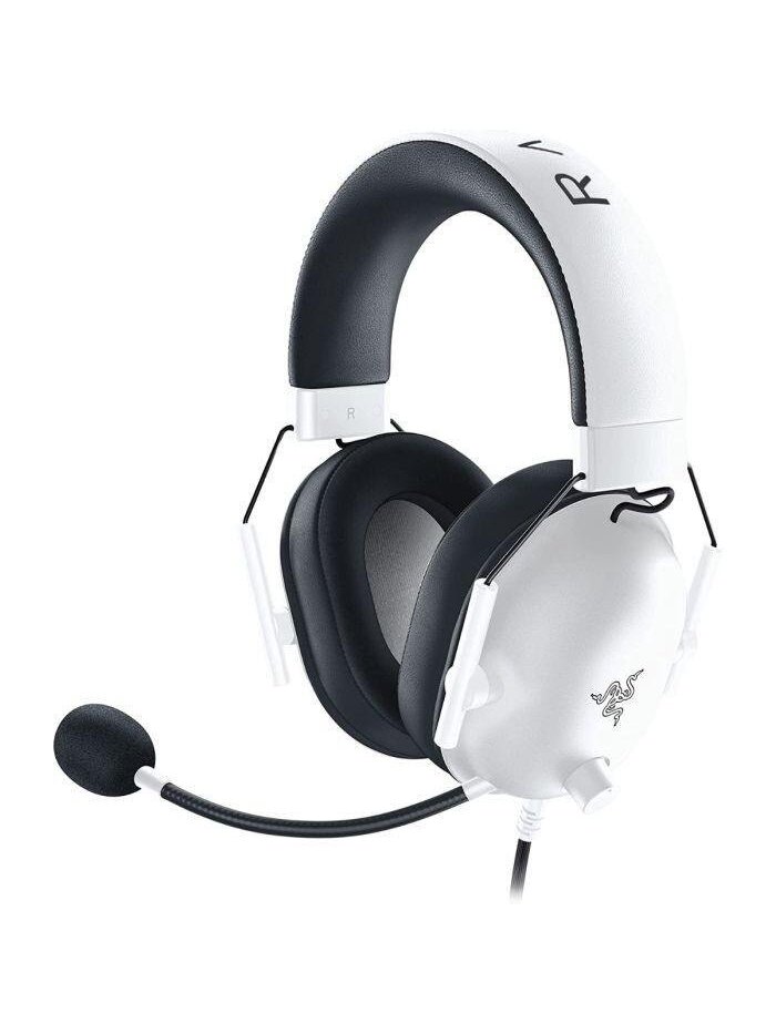 Žaidimų ausinės Razer BlackShark V2 X, baltos Žaidimų ausinės Razer BlackShark V2 X, baltos