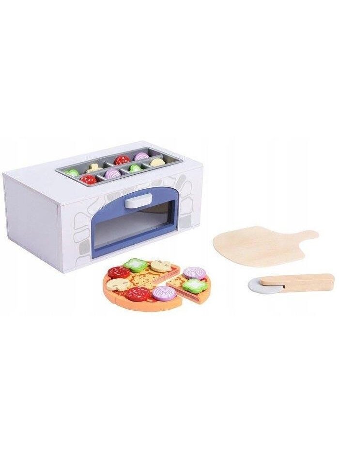 Žaislinė buitinė technika, picerija EcoToys, balta/pilka 1 Žaislinė buitinė technika, picerija EcoToys, balta/pilka 1