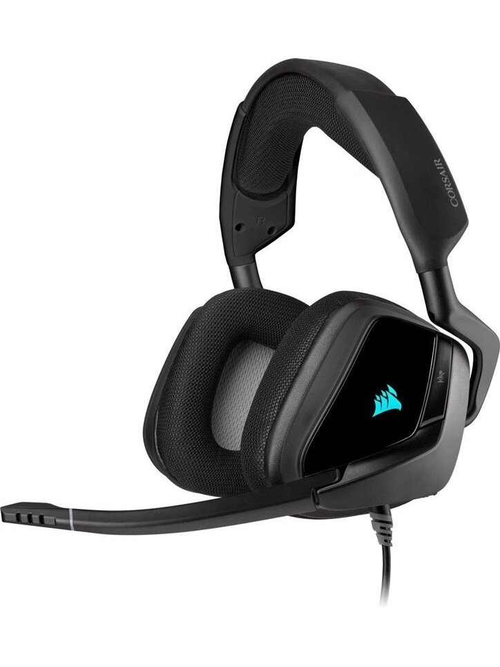 Žaidimų ausinės Corsair VOID Elite RGB, juodos