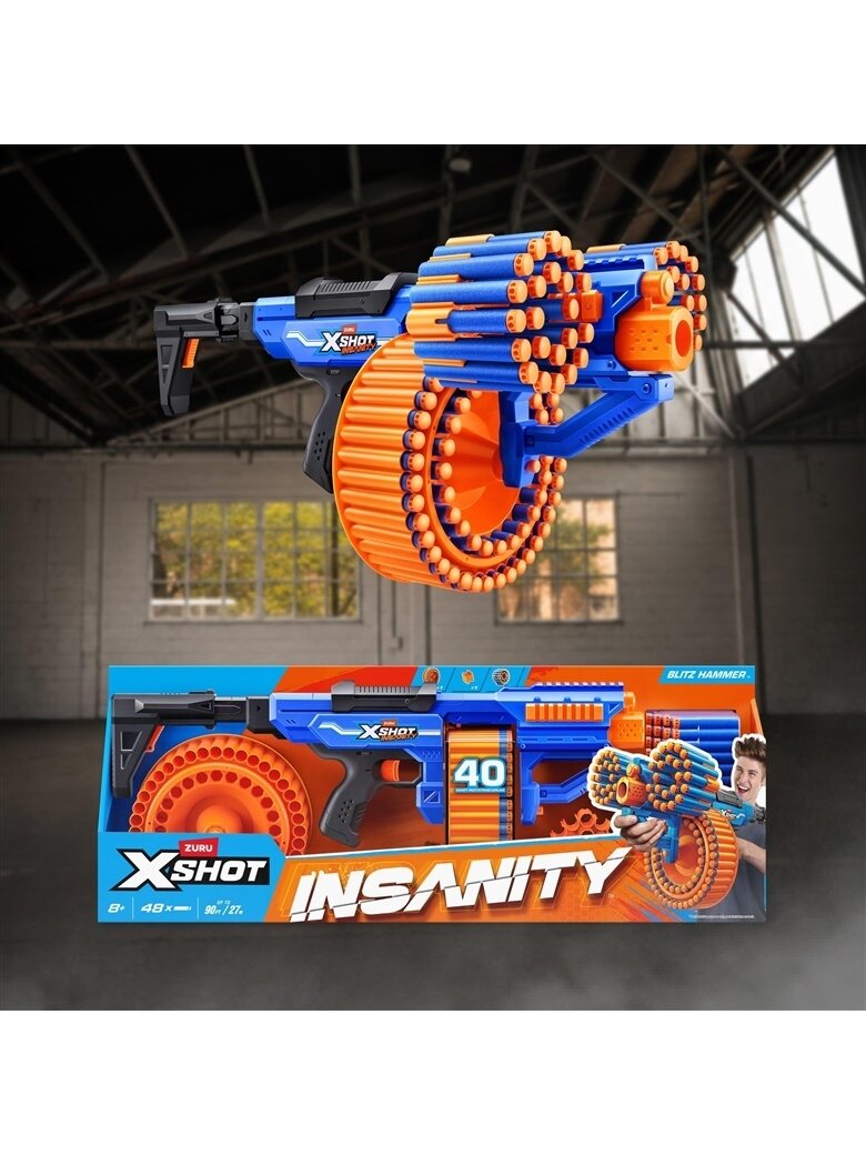 ŽAISLINIS ŠAUTUVAS XSHOT INSANITY BLITZ HAMMER ŽAISLINIS ŠAUTUVAS XSHOT INSANITY BLITZ HAMMER