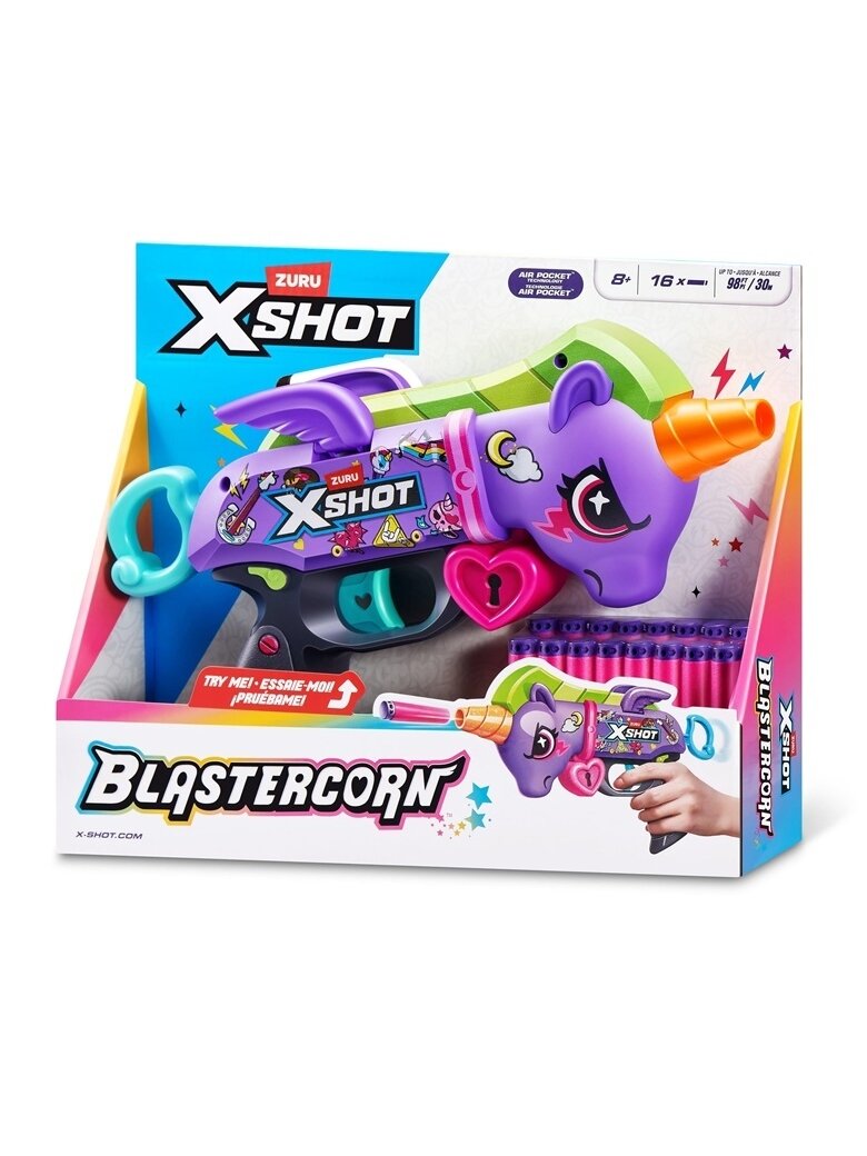 ŽAISLINIS ŠAUTUVAS XSHOT PURPLE UNICORN 1 ŽAISLINIS ŠAUTUVAS XSHOT PURPLE UNICORN 1