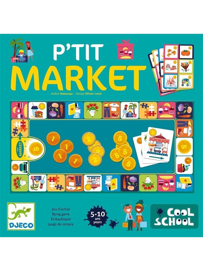 Žaidimas Djeco Cool school p'tit market DJ08533 1 Žaidimas Djeco Cool school p'tit market DJ08533 1