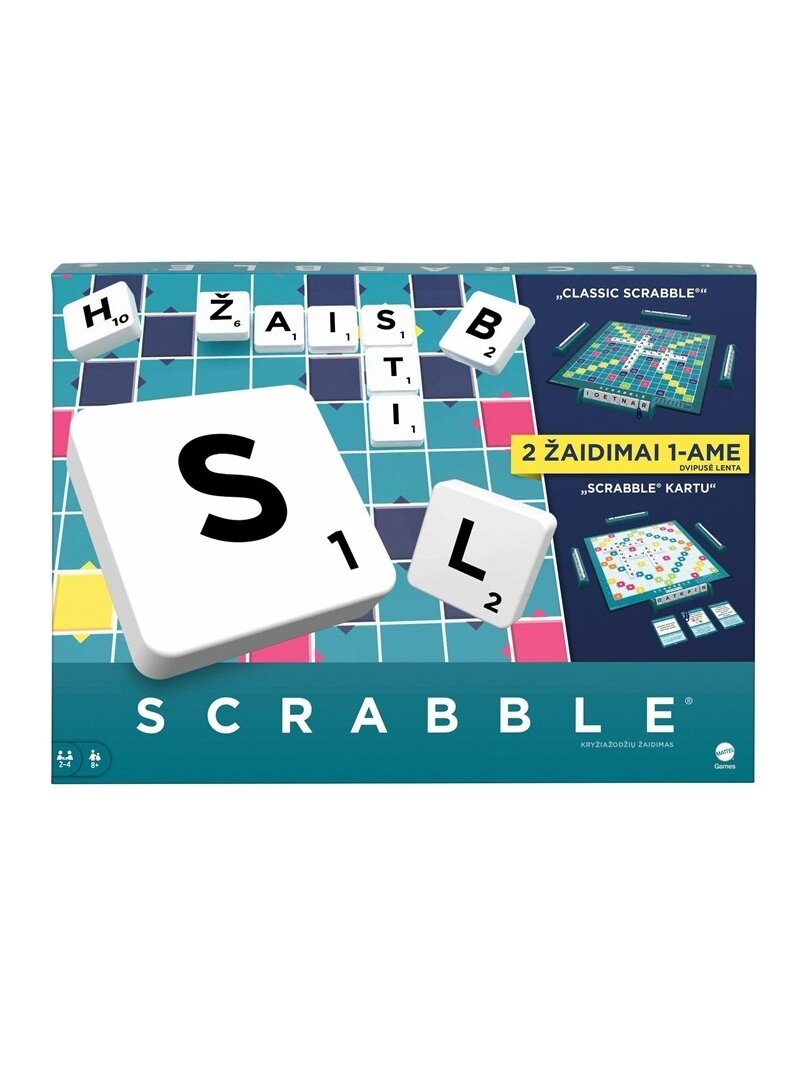 ŽAIDIMAS STALO SCRABBLE 2-1ME HXW10 ŽAIDIMAS STALO SCRABBLE 2-1ME HXW10