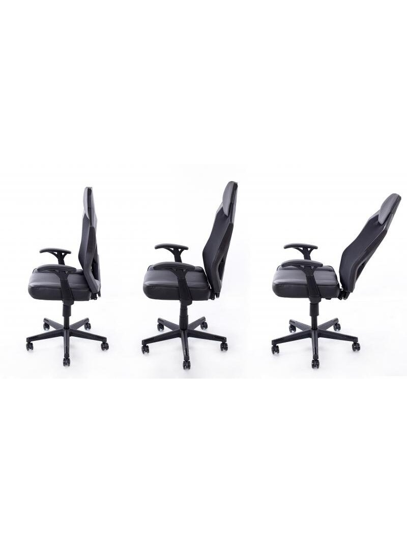 Žaidimų Kėdė PARTNER FURNITURE Juodai Pilka BM1002 1 Žaidimų Kėdė PARTNER FURNITURE Juodai Pilka BM1002 1