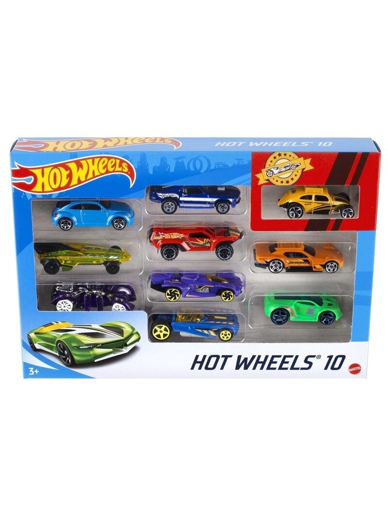 Žaislinis mašinėlių rinkinys Hot Wheels 54886, 10vnt. Žaislinis mašinėlių rinkinys Hot Wheels 54886, 10vnt.