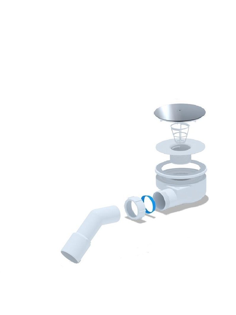 ŽEMAS SIFONAS DUŠO PADĖKLUI 90MM CHROM 1 ŽEMAS SIFONAS DUŠO PADĖKLUI 90MM CHROM 1