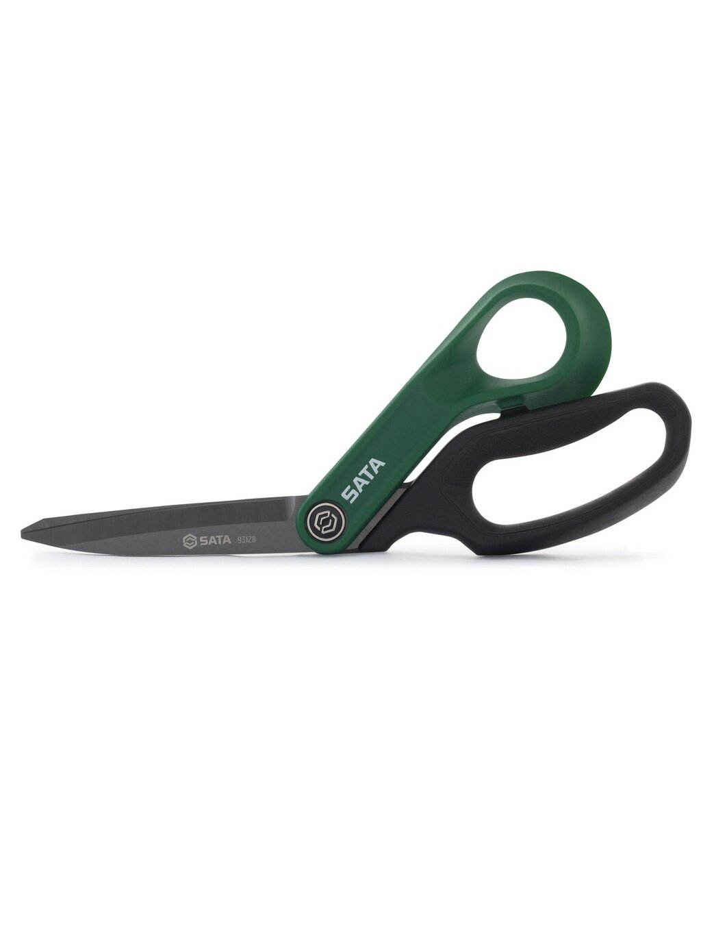 ⬡ Žirklės su gumine rankena ilga geležte 250 mm dešiniarankėms (ST93128, SATA)