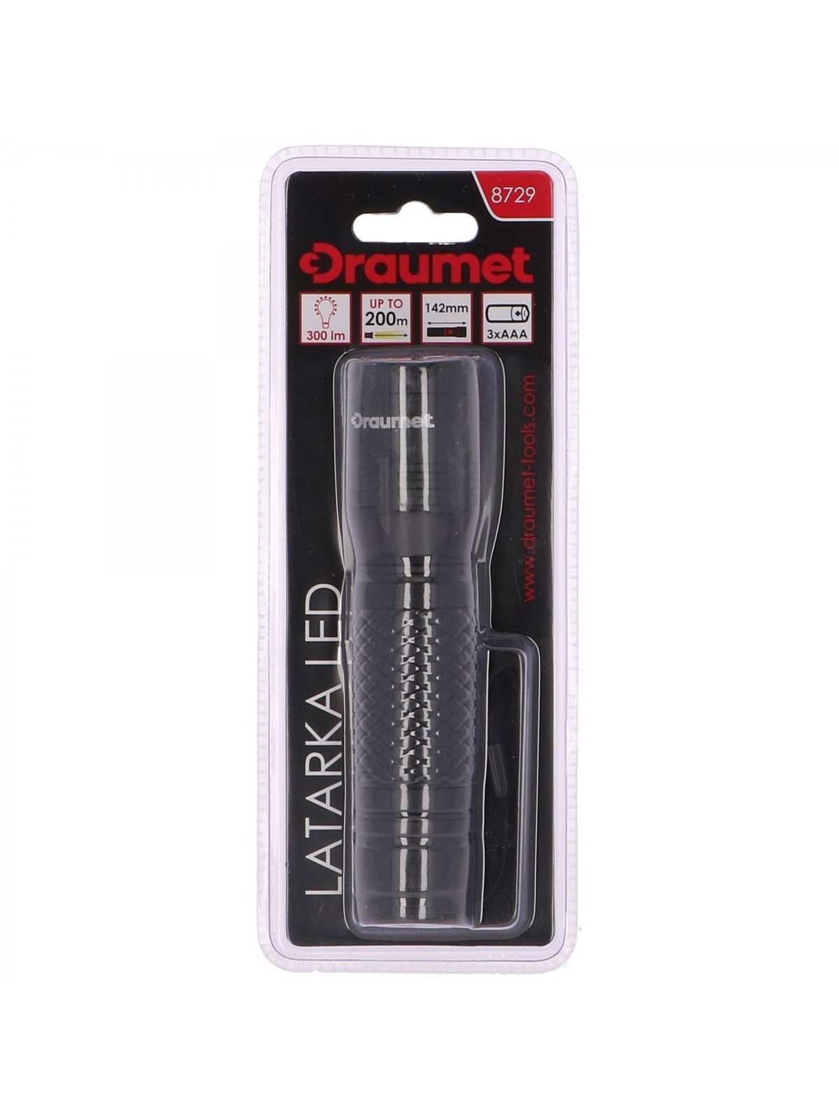 Žibintuvėlis LED 142mm 300lm DRAUMET 2