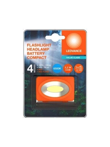 ŽIBINTUVĖLIS GALV 2.2W 100LM 3XAAA IP22
