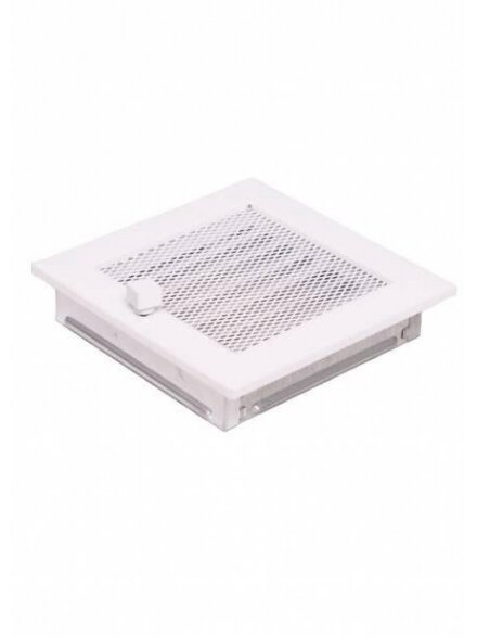 Židinio grotelės HEARTH 170x170mm, (baltos su žaliuzėmis) 1 Židinio grotelės HEARTH 170x170mm, (baltos su žaliuzėmis) 1